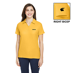 LADIES YELLOW SHORT SLEEVE POLO